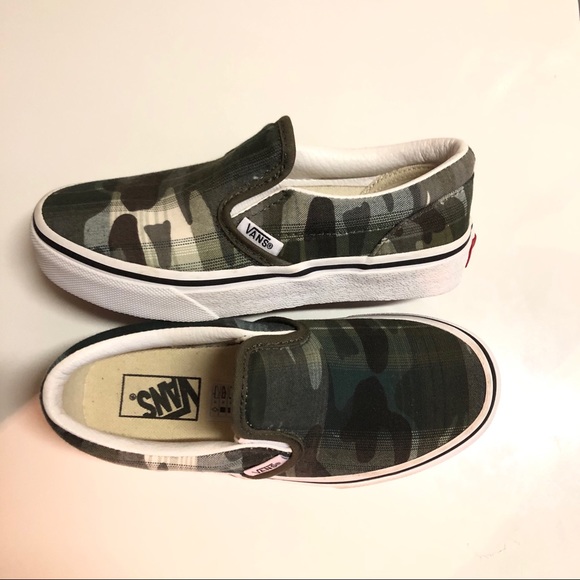 Vans Other - Kids Camo Vans Slip ons size 13